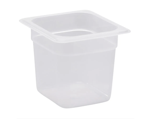Kantine PP 2,2 ltr. 1/6 GN 176x162x150mm. klar#