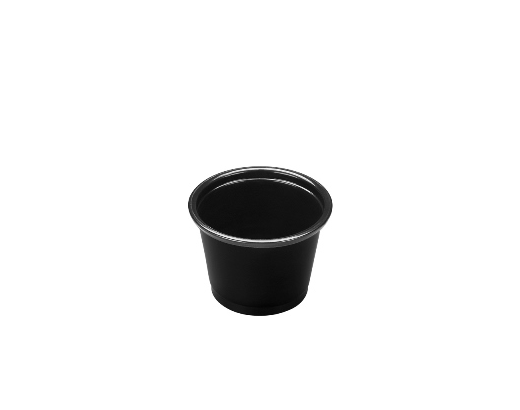 Dressingbæger PP 30 ml/ 1oz Ø4,4 cm. sort