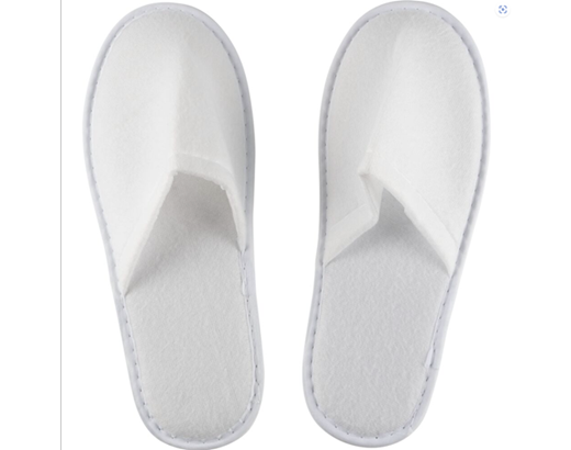 Slippers one-size indpakket Hotelkosmetik hvid m/snude#