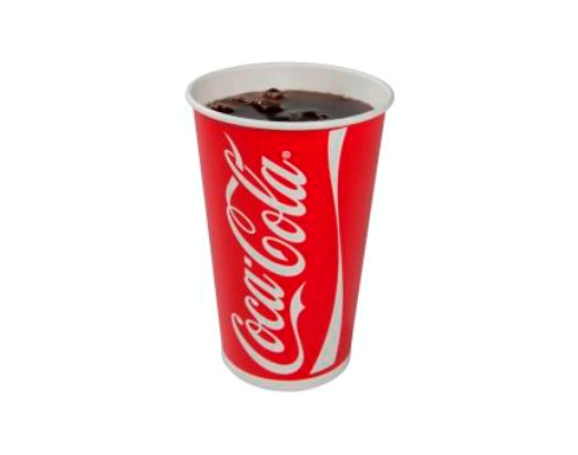 Papbæger Coca-Cola mrk. 0,8 ltr. 95 cl./ 32 oz.//!!