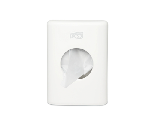 Dispenser Tork B5 til hygiejneposer plast hvid#