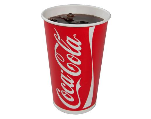 Papbæger Coca-Cola mrk. 0,4 ltr. 48 cl./ 16 oz.