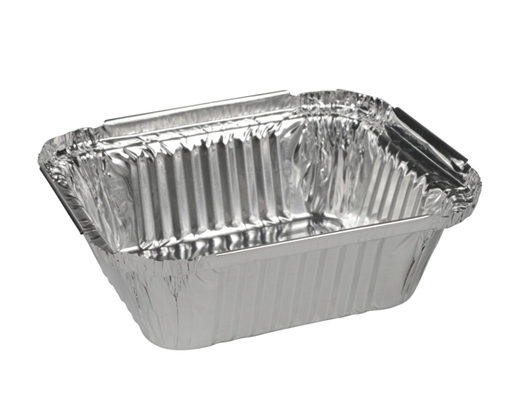 Alubakke m/vinkelkant 16,6x12,1x4 cm 435ml#