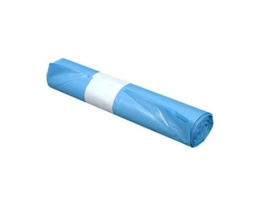 Plastsæk LDPE 55x103 cm. 60 ltr  55 my blå#