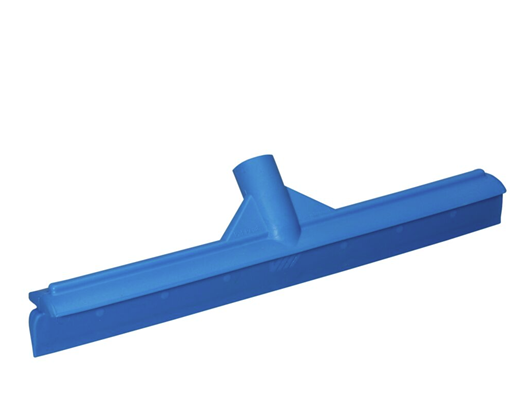 Gulvskraber Vikan 40x8 cm. TPEgummi/PP enkeltblad blå#