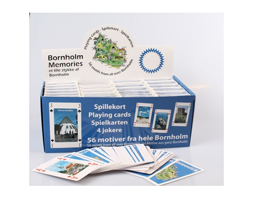Spillekort Bornholm inkl. 4 jokere 56 billeder
