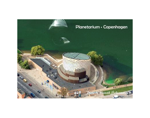 Køleskabsmagnet Epoxy 80x55 mm. HS Planetarium København//!!