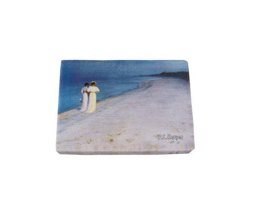 Magnet Canvas 50x70 mm. Skagen Krøyer(2kvinder på strand)#
