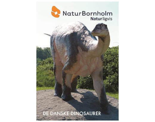 Køleskabsmagnet Epoxy80x55 mm.Natur Bornholm dino hel figur#