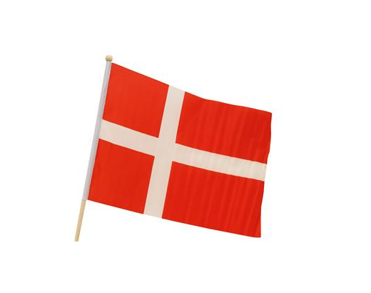 Flag Dannebrog på 60 træpind Flag er 30x42 cm. Danmark