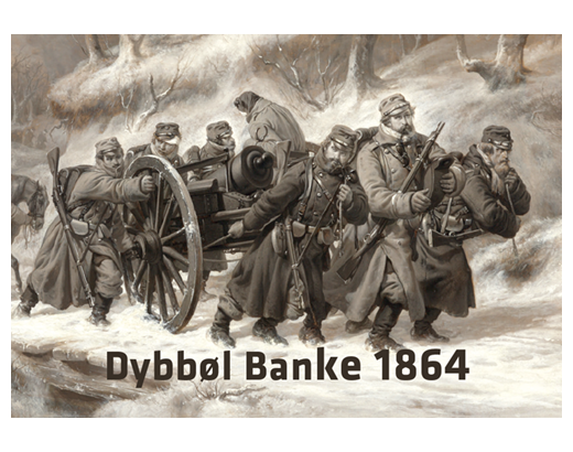 Køleskabsmagnet Epoxy 80x55 mm. 11064 Tilbagetoget 1864#