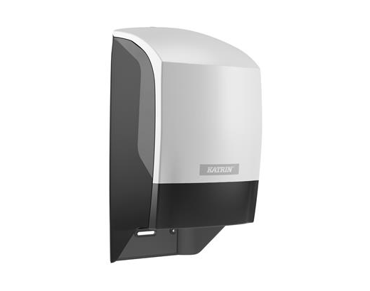 Dispenser, Katrin Toiletpapir system 2 ruller hvid plast#