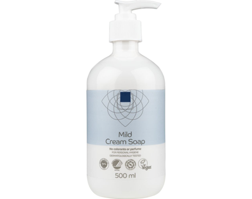 Cremesæbe med pumpe 500 ml. uden farve & duft svanemærket