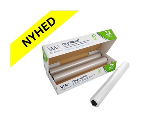 Madfilm PE løs rulle WRAPMASTER 0,45x300m.(miljøfilm)