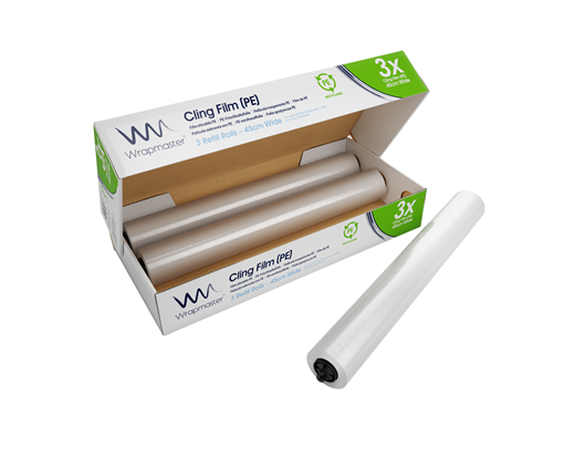 Madfilm PE løs rulle WRAPMASTER 0,45x300m.(miljøfilm)