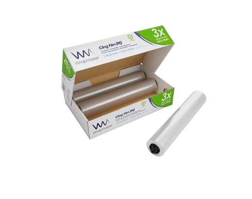 Madfilm PE løs rulle WRAPMASTER 0,30x300m.(miljøfilm)