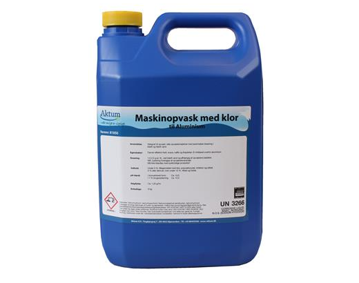 Maskinopvask Aktum flyd. m/klor t/ aluminium 5 ltr/ 6 kg.//