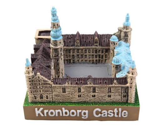Kronborg model 3D poly bordmodel 60x37x36 mm.#