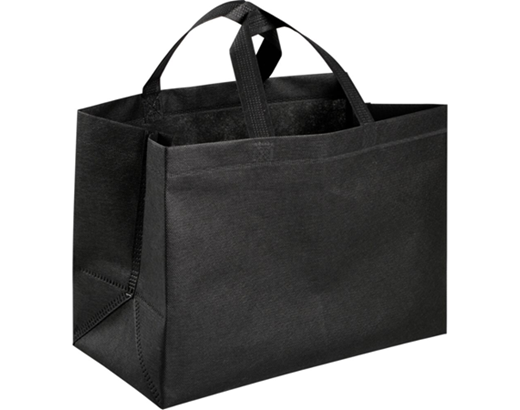 Indkøbsnet 34,5x33,5cm 15. ltr. m/hank sort (inkl.afgift)//