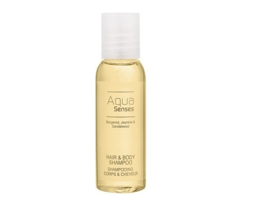 Hair&body shampoo Aqua Senses 35 ml.flaske Hotelkosmetik