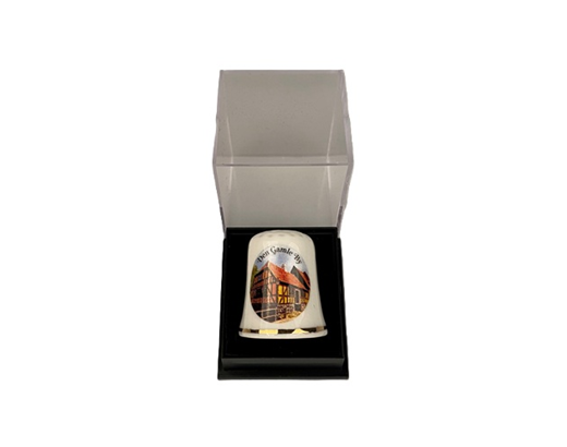 Fingerbøl i æske Den Gamle By Ø:23mm H:25mm#