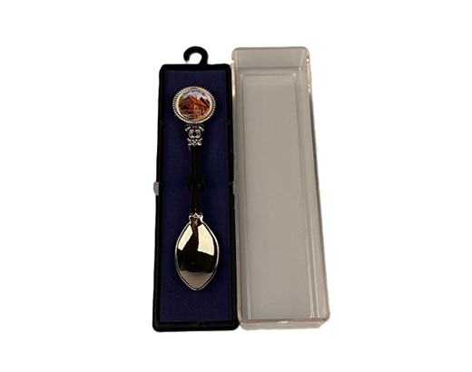 Mocca-teske "sølv" i æske 115 mm. Den Gamle By#