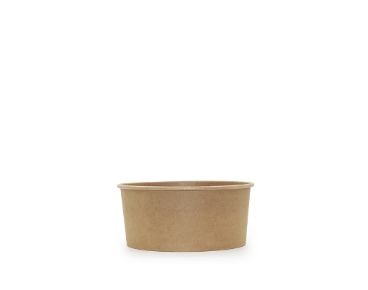 Wok- & salatskål pap/PE 750 ml. BC Ø15,5 cm. brun//#