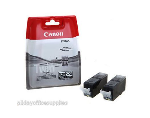 Blækpatron Canon Pixma PGI-520 black Twinpack#
