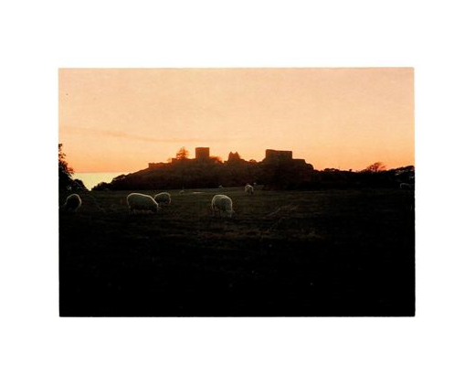 Postkort 182 Hammershus solnedgang 10,5x15 cm//