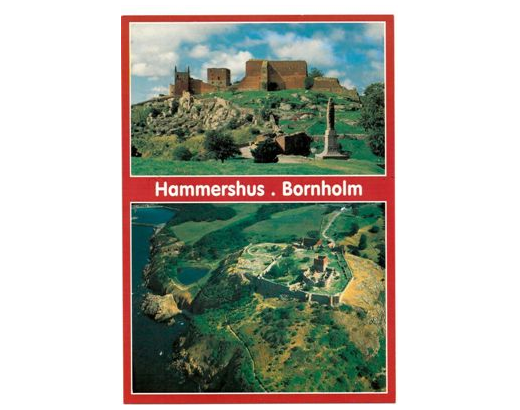 Postkort 183 Hammerhus på højkant,10,5x15 cm//