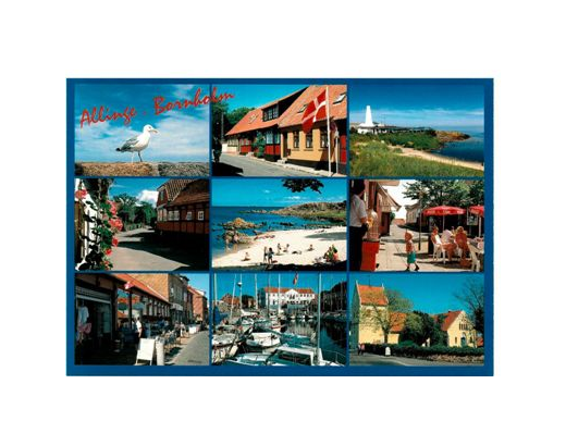 Postkort 218 Allinge 9-delt,10,5x15 cm//