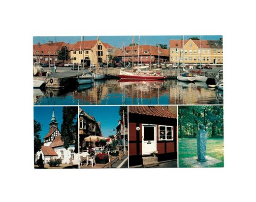 Postkort 504 Nexø 5-delt 10,5x15 cm//