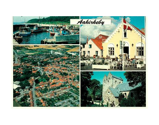 Postkort 649 Aakirkeby 10,5x15 cm//