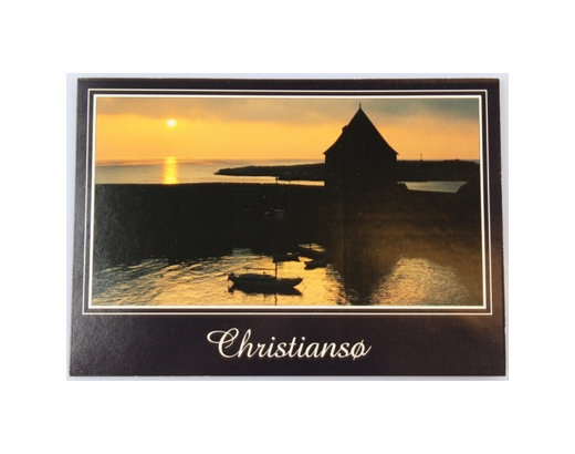 Postkort 1153 A6 Christiansø by night,10,5x15 cm//