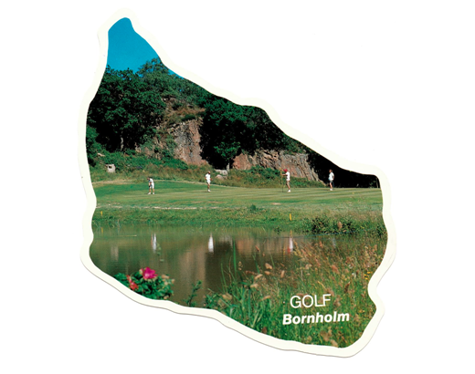 Postkort Ø-kort 2506 Golfbanen 11,5x16,5 cm//