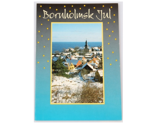 Postkort 4041 Gudhjem - Vinter/Jul - Dobbeltkort
