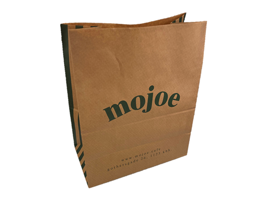 Take-away papirpose u/hank 26 ltr. 32x22x39 cm.MoJoe Nature